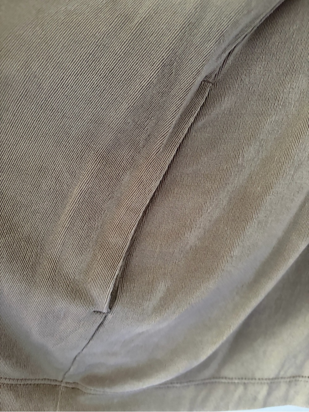Chico's Travelers Size 3 (XL) Taupe Open Cardigan Long Line Modest Neutral - Picture 5 of 5
